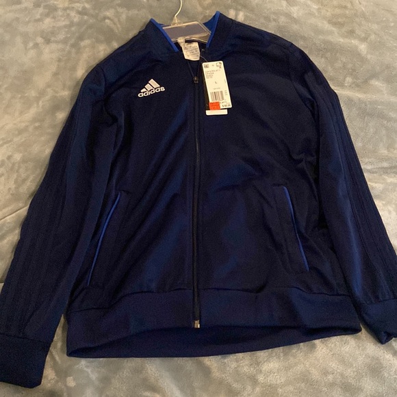 ADIDAS
Big Zip Front Iconic Tricot Jacket, Large, Dark Blue - Picture 4 of 6